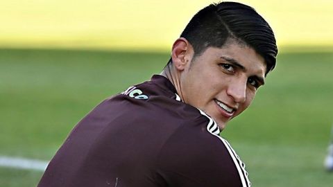 El jugador de Chivas Alan Pulido.