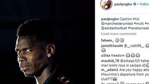 Paul Pogba hizo una polémica publicación en Instagram en contra de Mourinho