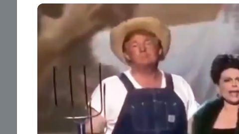 Trump rescató un video de los Premios Emmy 2005  junto a la actriz Megan Mullally