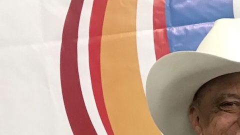 Salomón Carmona, alcalde de Yuriria, Guanajuato, durante el Segundo Foro de Migrantes y sus Movimientos.