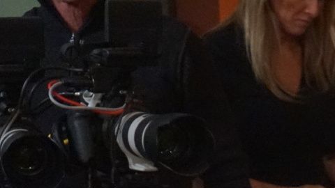 Emma Coronel durante la entrevista.