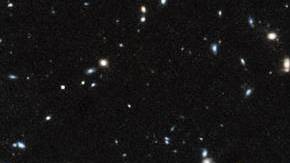 Un campo de galaxias en la constelación Pegaso, captado por Hubble..