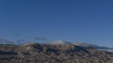 Vista aérea de Ciudad Juárez (i) y El Paso (d) tomada desde Ciudad Juárez, México.  Getty Images