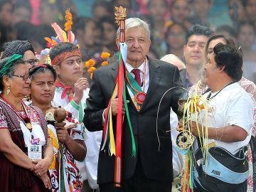 Andrés Manuel López Obrador asumió la presidencia de México hoy sábado. / foto: Getty