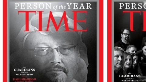 La revista eligió a periodistas como los personajes del año.