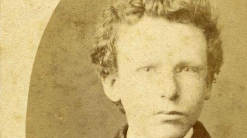 This handout made available by the Van Gogh Museum, Amsterdam, on Thursday Nov. 29, 2018, shows an image of 15 year old Theo van Gogh, originally thought to be of his brother Vincent van Gogh. One of only two known photos of Vincent van Gogh turns out to most likely be an image of his brother, Theo, the Van Gogh Museum announced Thursday. (Van Gogh Museum via AP)