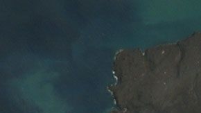 El derrumbe del volcán cambió la isla.