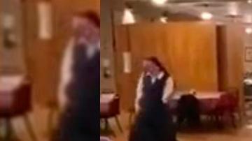 Inesperado momento durante una cena de religiosas.