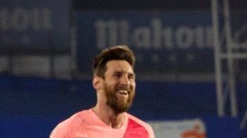 Messi y Suárez celebran el triunfo del FC Barcelona ante el Getafe.