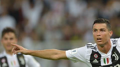 Cristiano Ronaldo anotó el gol del triunfo1-0 de la Juventus sobre el AC Milan