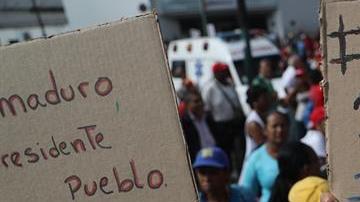 Protestas contra Nicolás Maduro.