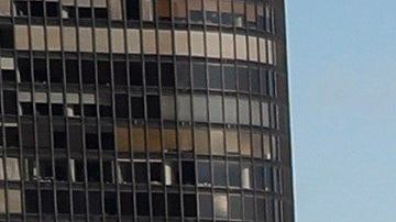 El río Chicago congelado, en Chicago.