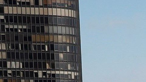 El río Chicago congelado, en Chicago.