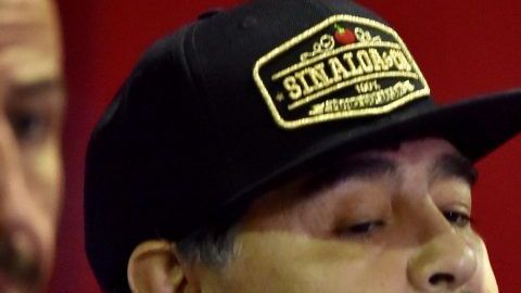 Diego Armando Maradona, director técnico de Dorados de Sinaloa.