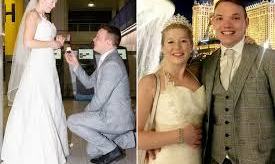 Pareja se casa luego de conocerse una sola vez.