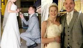 Pareja se casa luego de conocerse una sola vez.