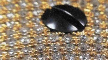 Pistola de oro y diamantes que supuestamente poseía “El Chapo”.