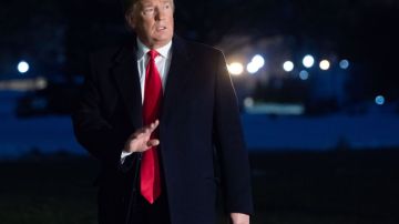 Trump en los jardines de la Casa Blanca. SAUL LOEB/AFP/Getty Images