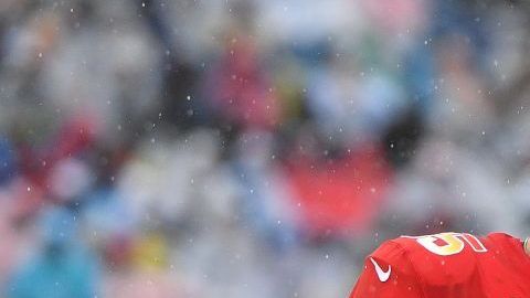 Patrick Mahomes de los Kansas City Chiefs al mando de la Conferencia Americana durante el NFL Pro Bowl 2019.