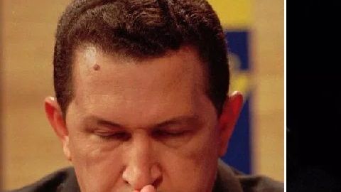 Hugo Chávez y "El Chapo".