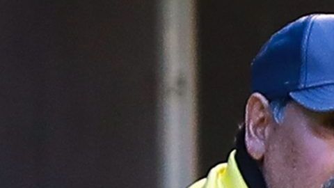 Maradona, director técnico de los Dorados de Sinaloa.