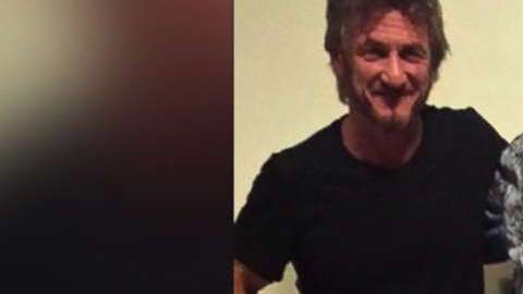 Sean Penn y Kate del Castillo en su encuentro con "El Chapo" Guzmán en 2015.