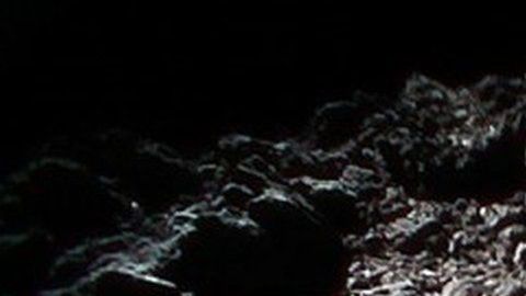 Los robots exploradores tomaron imágenes de la superficie del asteroide.