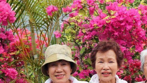 La población de Okinawa, Japón, está entre las más longevas del mundo.
