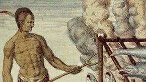 ¿Sabías que la "barbacoa" taína pasó al español y después a otros idiomas, para regresar al español con un significado diferente?