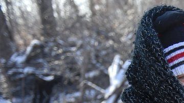 El viento helado causa una sensación térmica de hasta -53ºC.