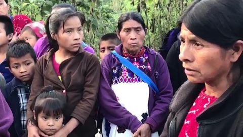 Los desplazados en la montaña chiapaneca padecen las bajas temperaturas./EFE