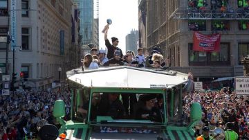 Tom Brady fue uno de loas más vitoreados durante el desfile