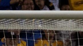 Jugadores de Tigres festejan el triunfo ante Deportivo Saprissa en la vuelta de octavos de Concachampíons.