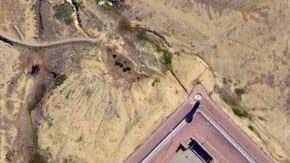 Vista aerea de “el Alcatraz de las Rocosas”.