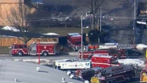 Escena del espacio donde se reportó el tiroteo.