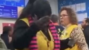 Una de las empleadas agredidas