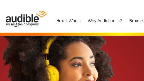 Captura de pantalla de Audible Latino de Amazon.