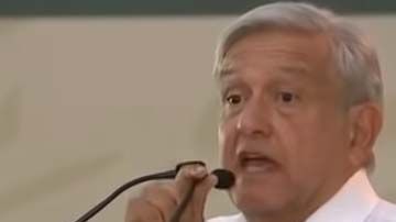 AMLO en su conferencia de prensa desde Badiraguato.