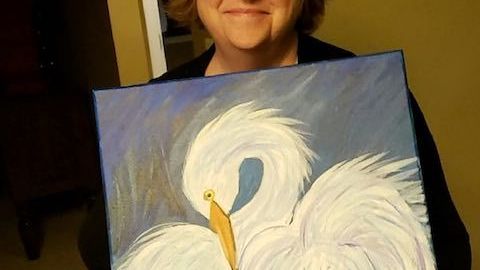 Se convierte en una sensación viral gracias a esta pintura.