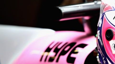 El piloto mexicano de la escudería Force India de Fórmula 1 Sergio Pérez.