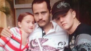 Foto de "El Mencho" con sus hijos reconocidos Jessica y Rubén.