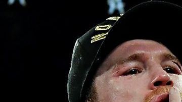 El boxeador mexicano Saúl "Canelo" Álvarez.