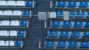 La tribuna del Estadio Azteca durante el pasado Cruz Azul vs. Xolos de Tijuana.