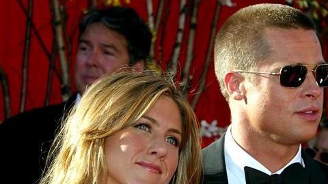 Jennifer Aniston y Brad Pitt.
