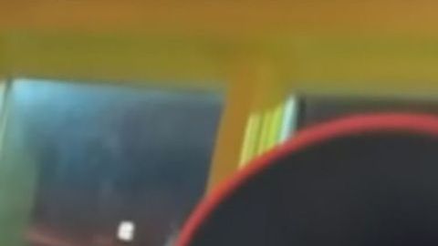 El momento de la presunta agresión.