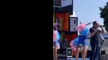 Manny Manuel durante su presentación en el Carnaval Las Palmas de Gran Canaria.