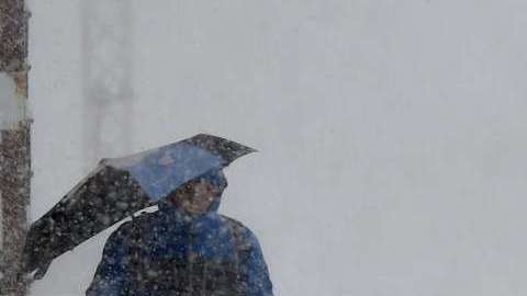 Foto ilustrativa de una tormenta de nieve.