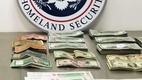 El dinero que no es reportado correctamente es confiscado.