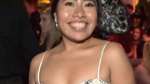 Yalitza Aparicio en los Golden Globes.