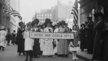 En 1913, las mujeres ya protestaban por el derecho a votar en Estados Unidos.